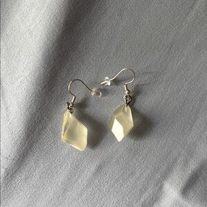 Handmade Silver Stone Earrings